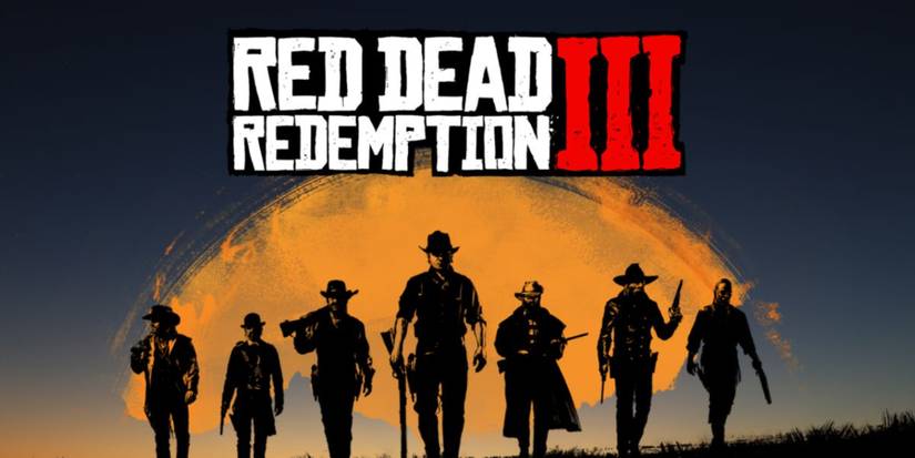 7 characters in Silhouette in front of an orange background, title card above