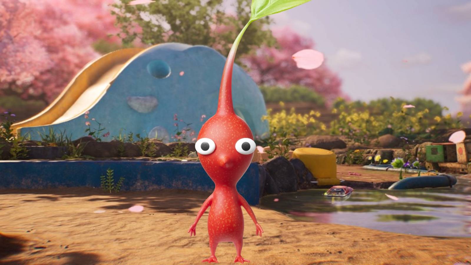 red pikmin 4 elephant slide playground