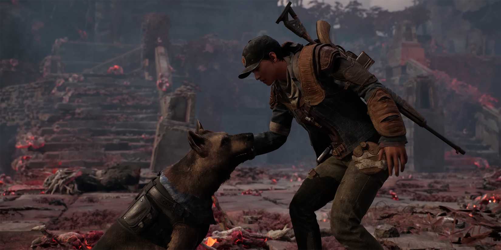 Remnant 2 - Handler Petting The Dog