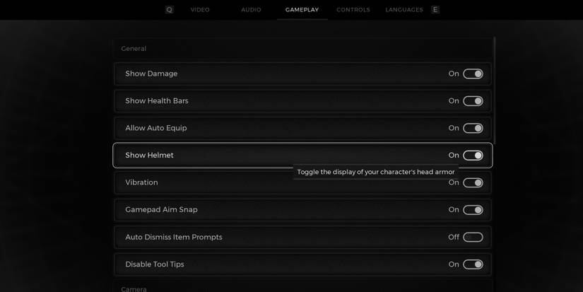 Remnant 2 - Hovering Over Hide Helmet Option