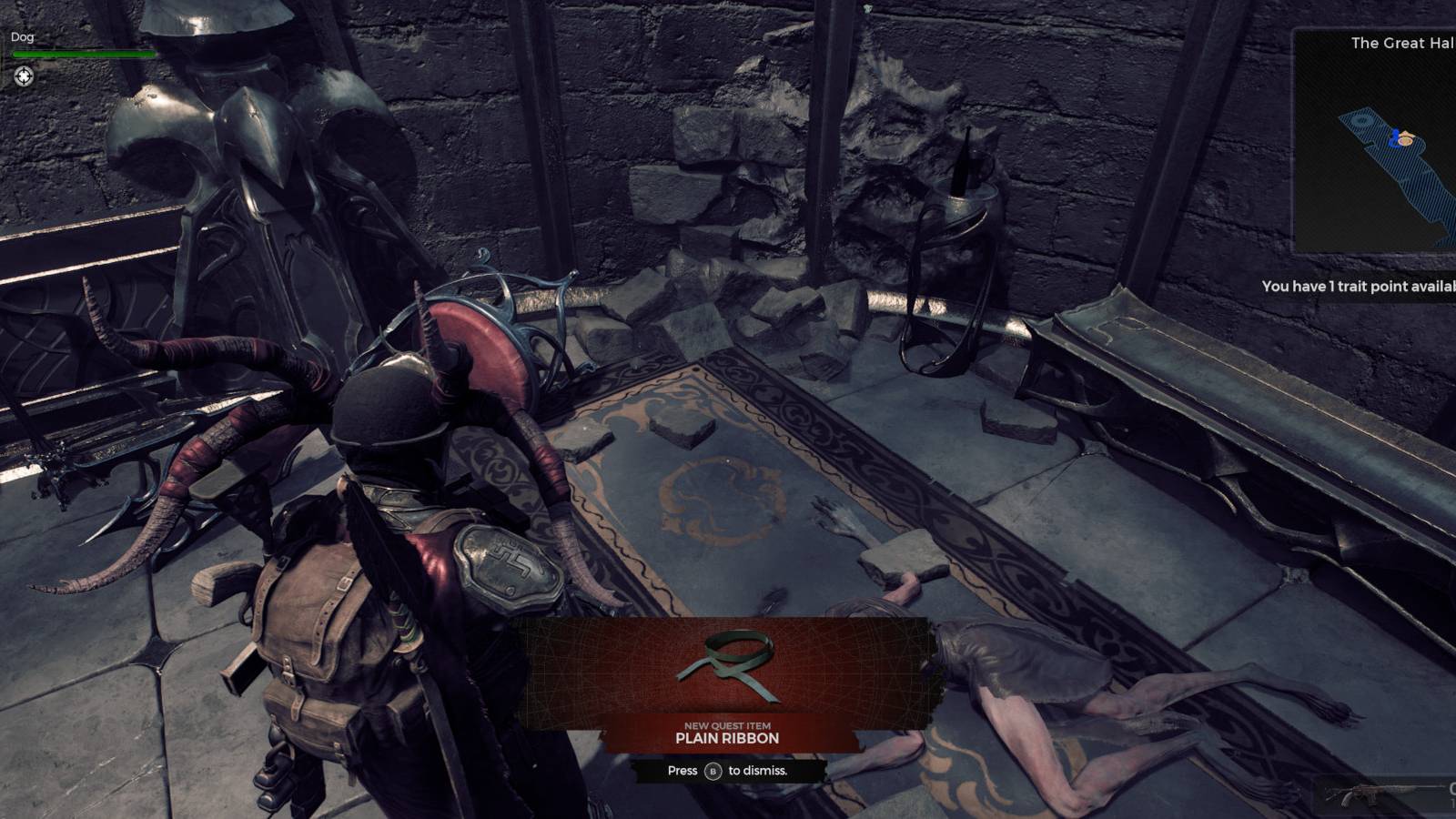 remnant 2 plain ribbon use