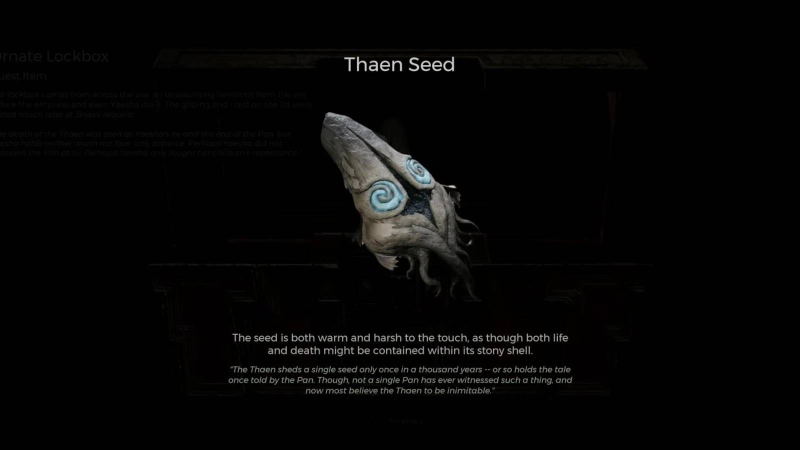 remnant 2 thaen seed use