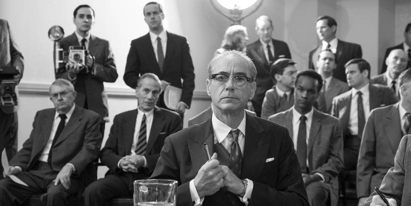 robert downey jr. as lewis strauss in oppenheimer