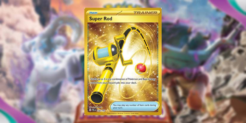 hyper rare super rod trainer card