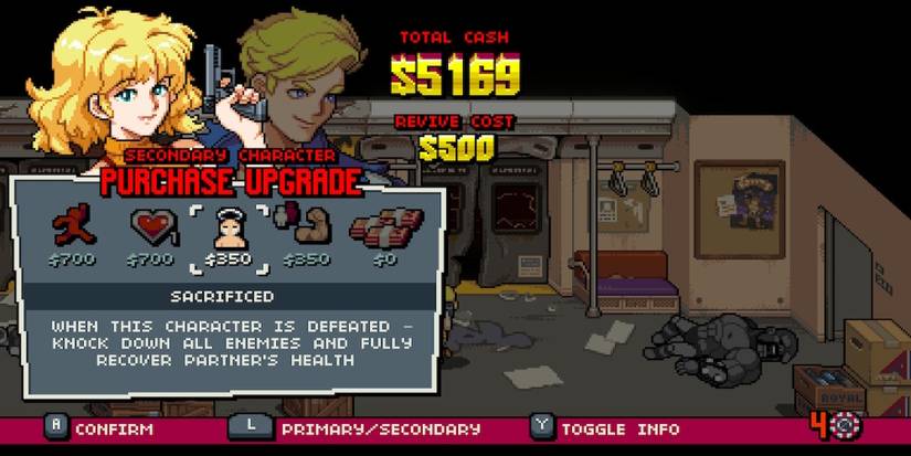 Sacrificed in Double Dragon Gaiden Rise of the Dragons