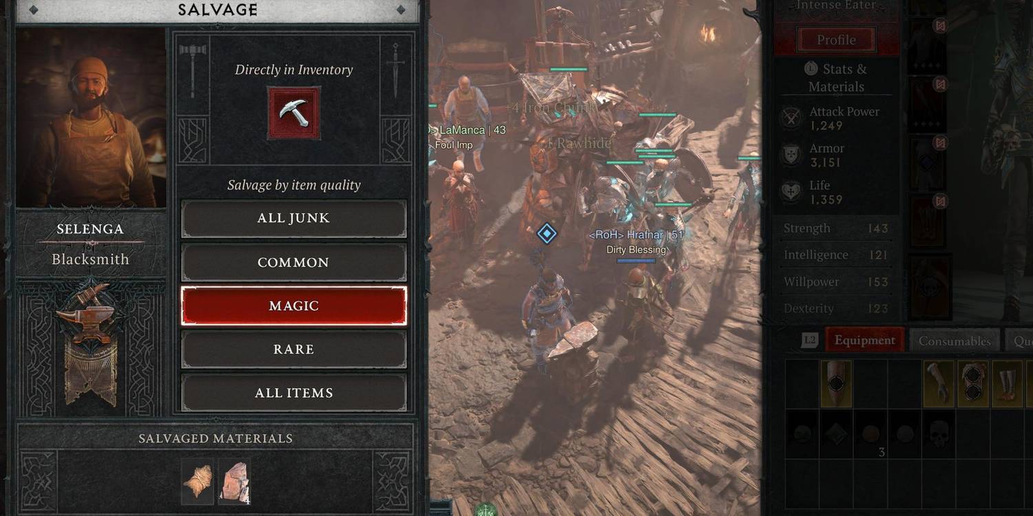 Rare Or Lower Rank Gear At Late Levels