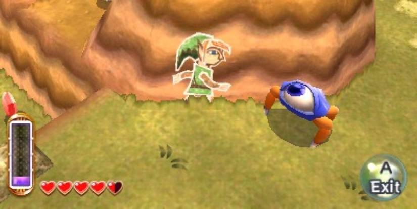 Sand merging in The Legend of Zelda: A Link Between Worlds