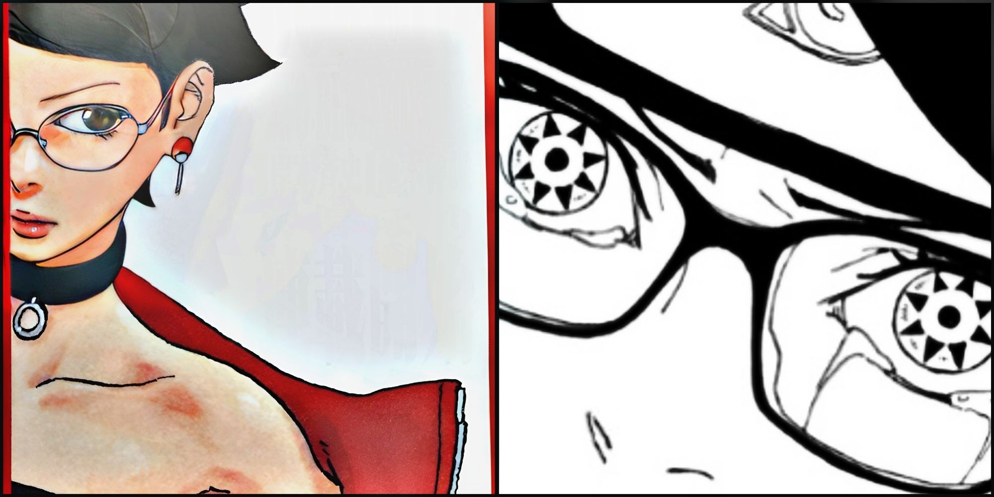 Boruto is the son of the famed Uzumaki Naruto but Sarada Uchiha is