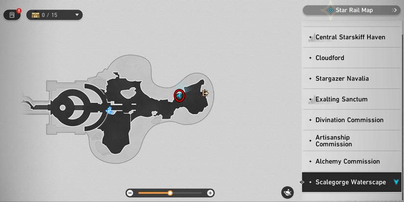 scalegorge waterscape chest 1 location in honkai star rail
