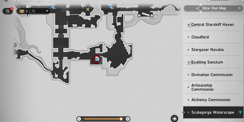 scalegorge waterscape chest 13 location in honkai star rail