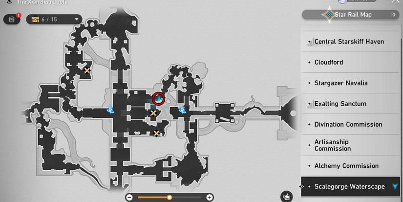 scalegorge waterscape chest 6 location in honkai star rail