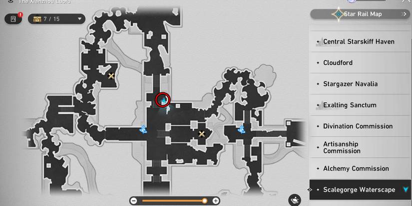 scalegorge waterscape chest 7 location in honkai star rail