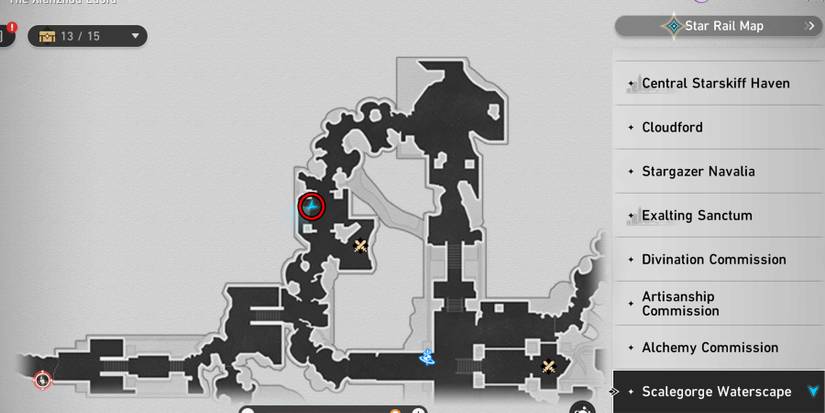 scalegorge waterscape chest 8 location in honkai star rail