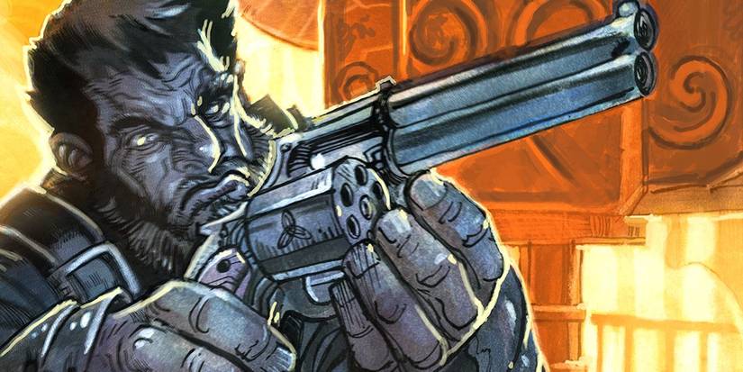 A Dwarf Crating a Gun