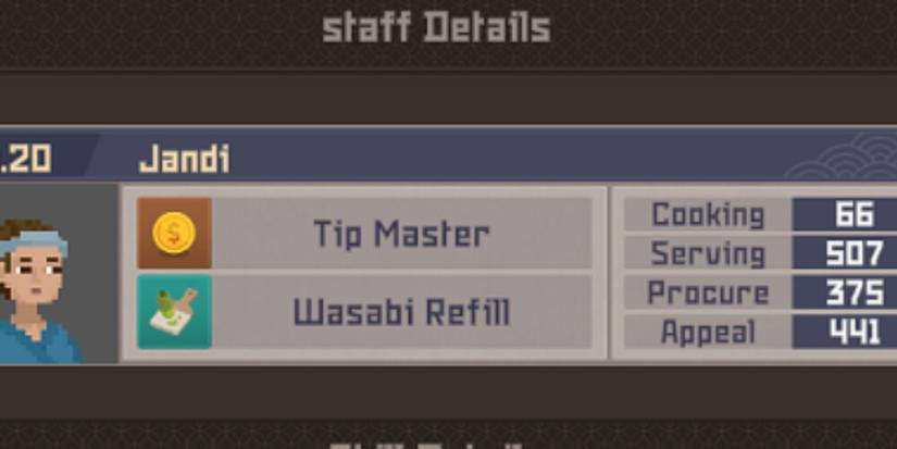 Jandi Staistics In Dave The Diver