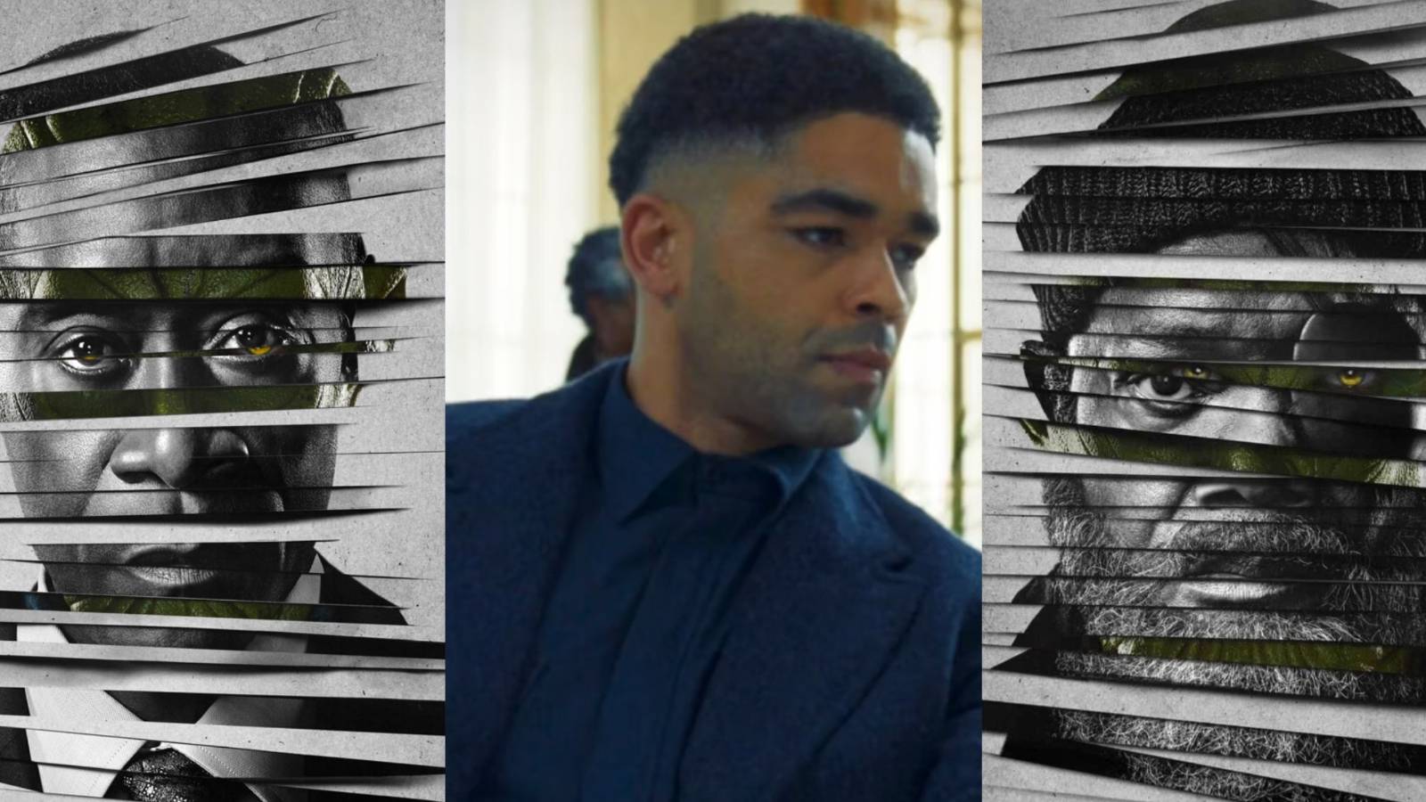 A split image features the James Rhodes Secret Invasion poster, Gravik in episode 3 of Secret Invasion, and the Nick Fury Secret Invasion poster