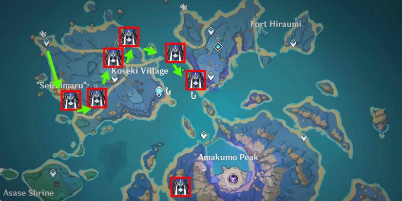 Seirai Island Mirror Maiden Farming Route