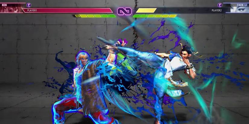 Ken executing a Perfect Parry on Chun-Li