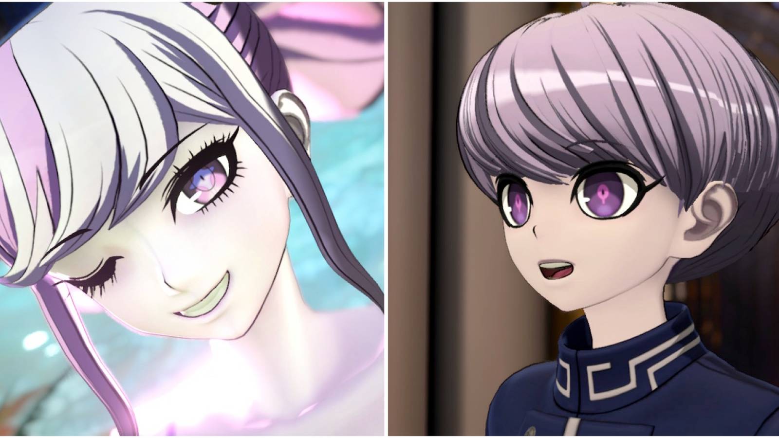 Shinigami and Yuma in Master Detective Archives RAIN CODE