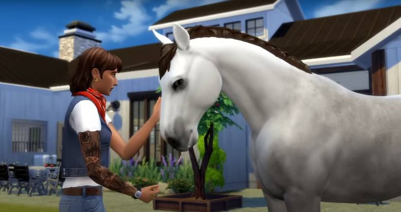 Sims 4 Horse Ranch Feeding Horse