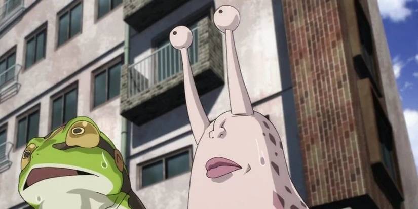 Slugerous looking worried One Punch Man