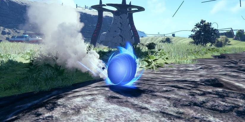 Sonic Spin Dashing Around The First Island In Sonic Frontiers