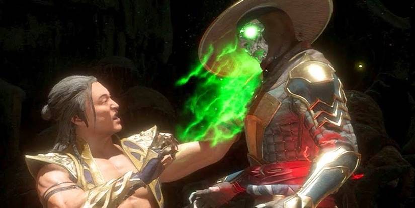 Shang Tsung Performing A Fatality In Mortal Kombat 11