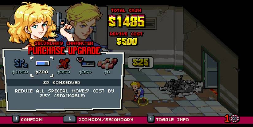 SP Conserver in Double Dragon Gaiden Rise of the Dragons