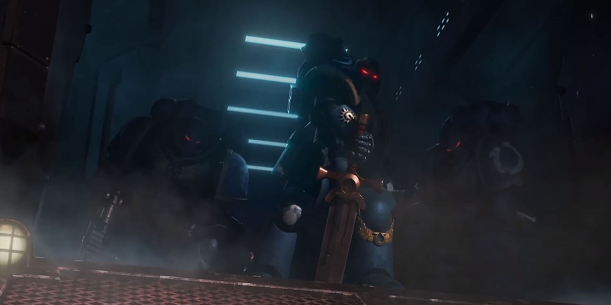 Space Marines standing