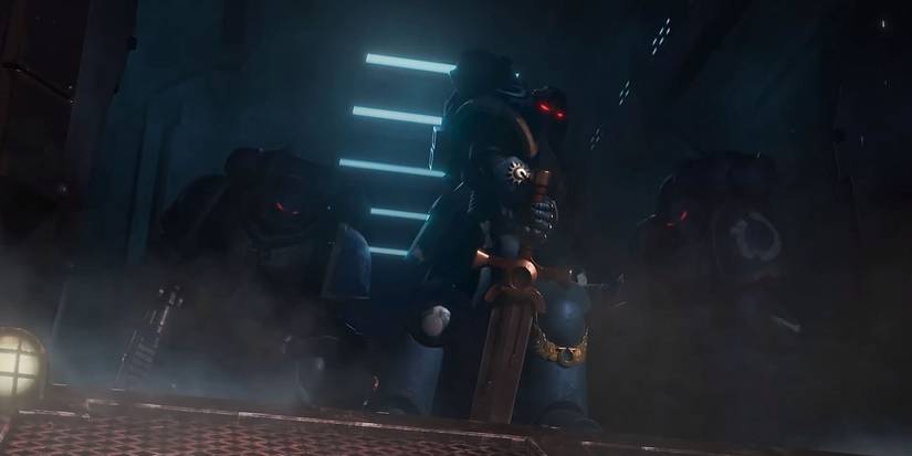 Space Marines standing