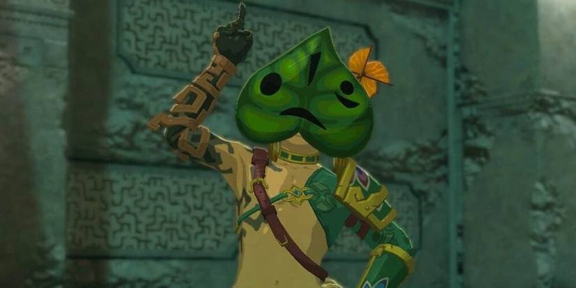 Link Wearing The Korok Mask Tears Of The Kingdom