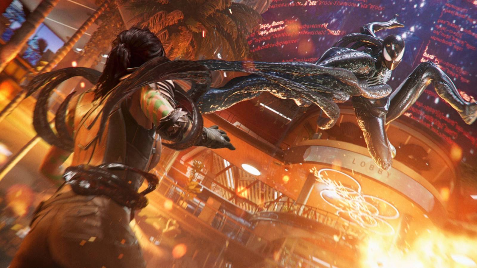 spider-man 2 symbiote suit attack