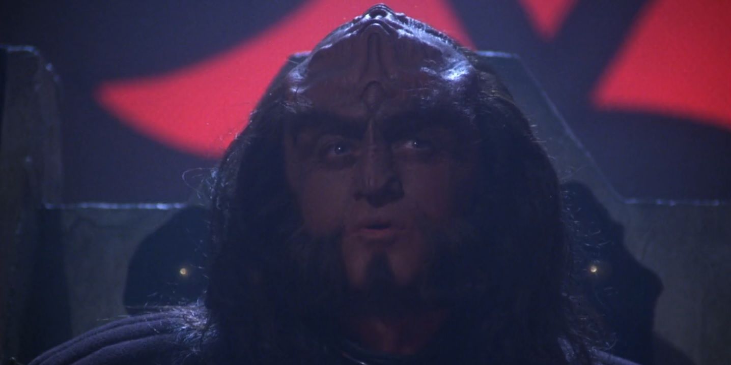 Gowron, the Klingon Chancellor, in Star Trek.