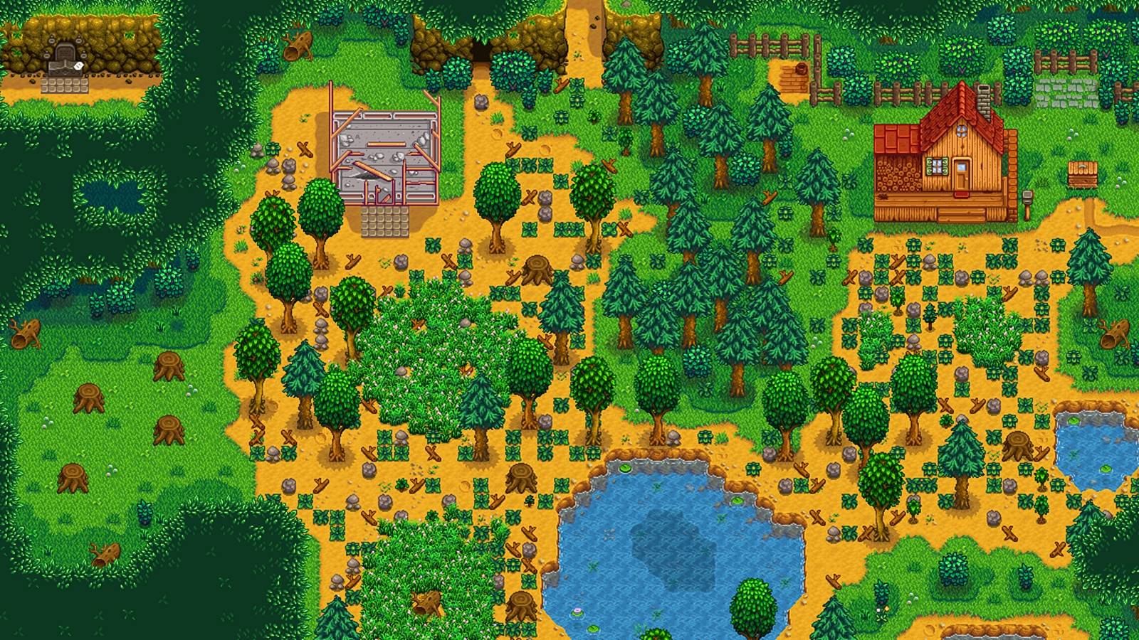 stardew valley forest farm map