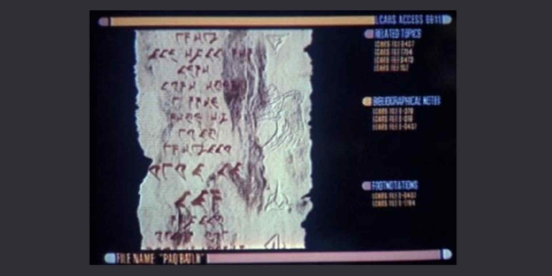 star trek klingon religion scrolls