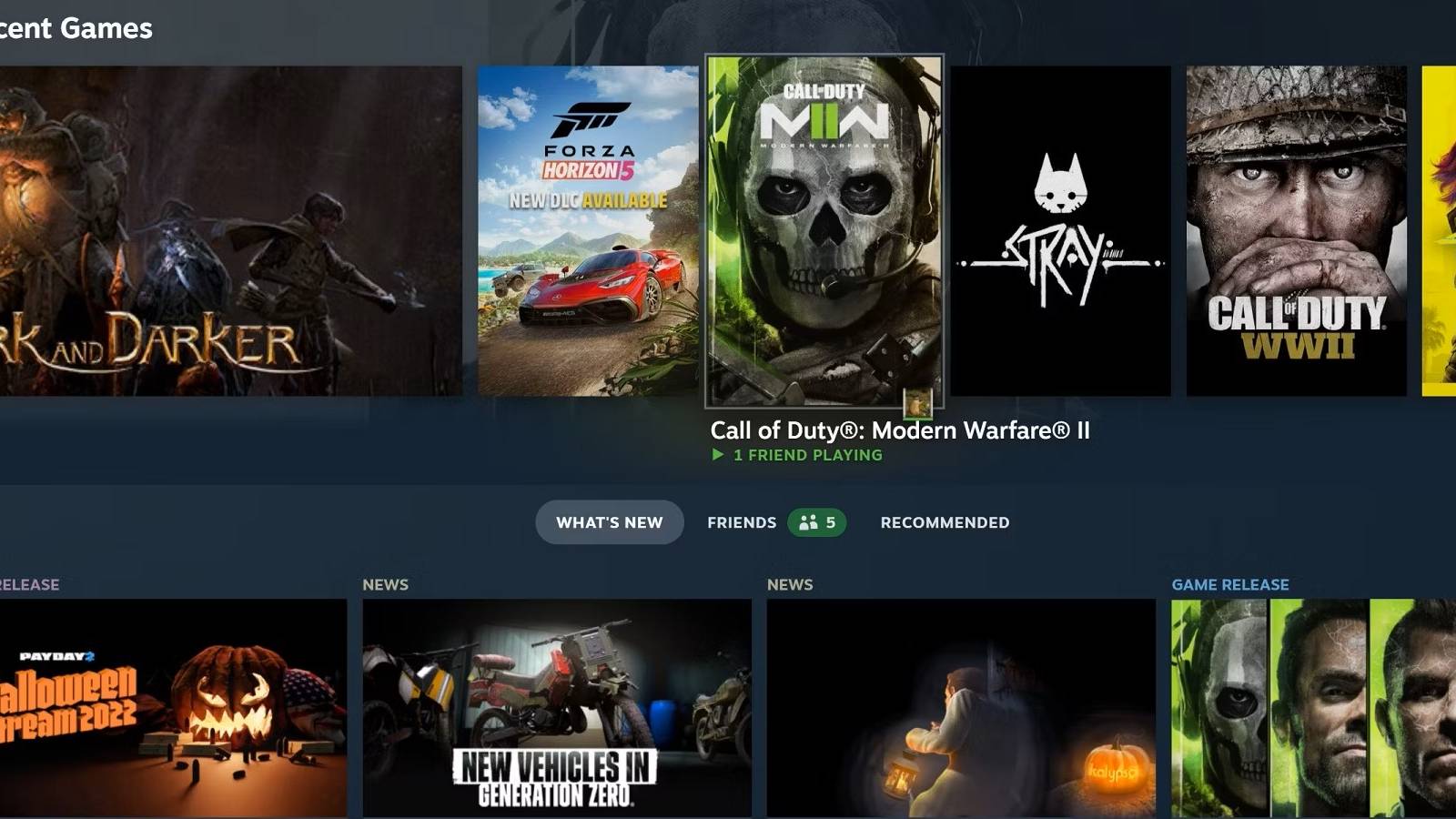 steam deck interface