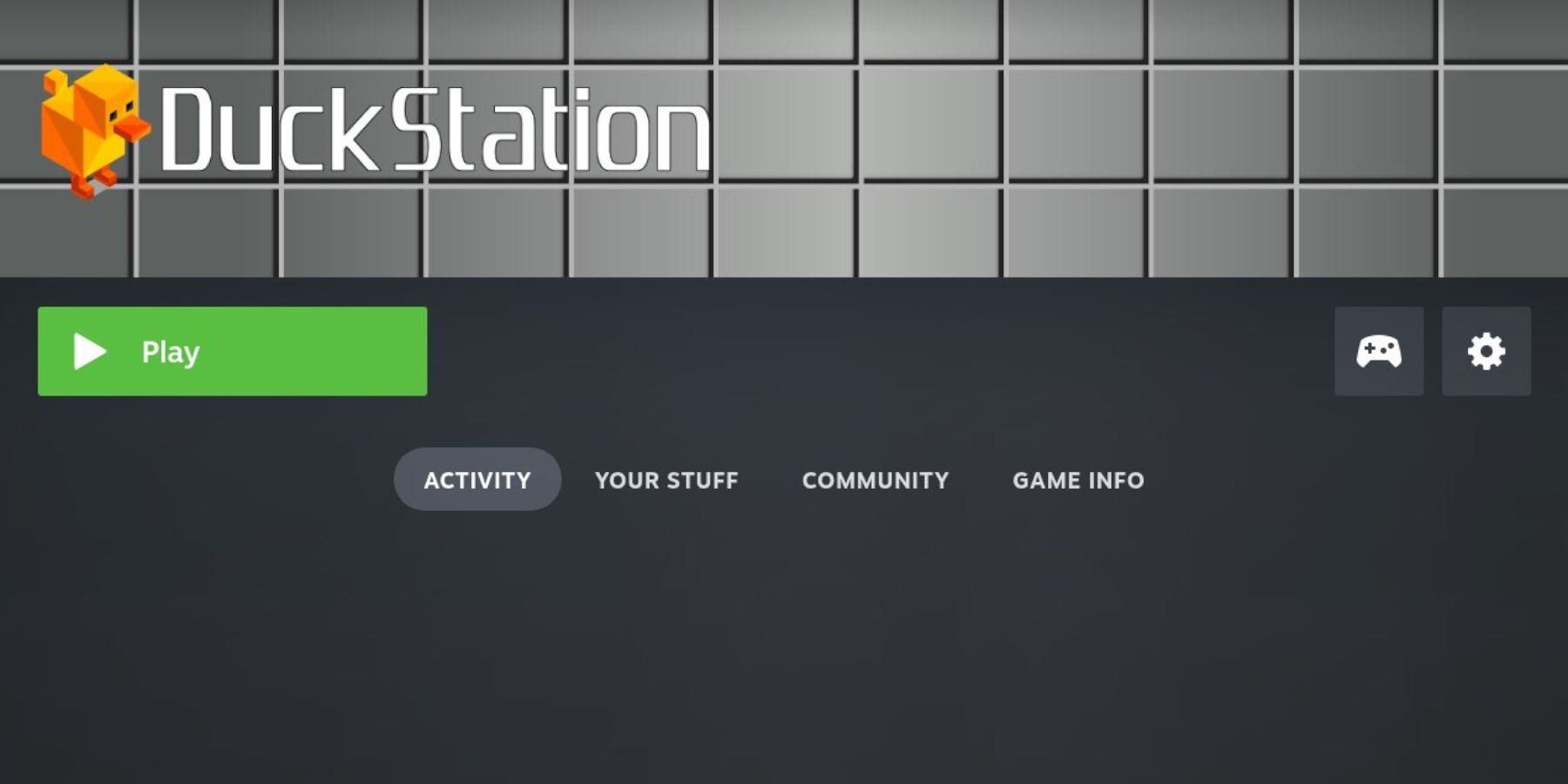 Steam Deck running the DuckStation Emulator