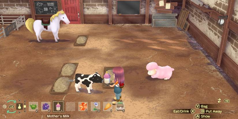 story of seasons a wonderful life baby cow mothers milk