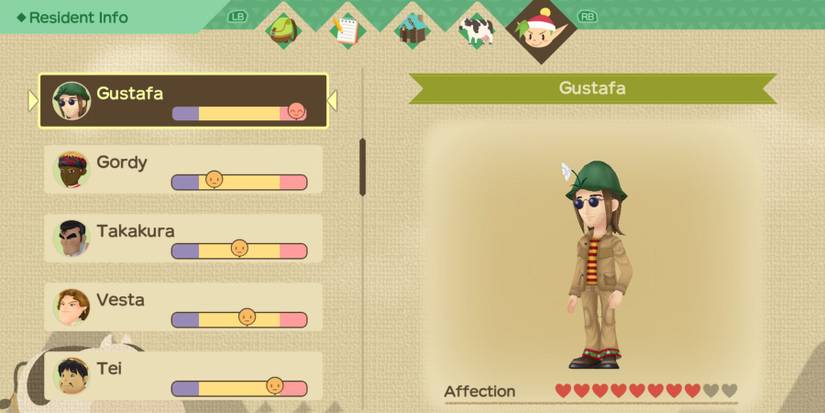 story of seasons a wonderful life gustafa affection heart meter