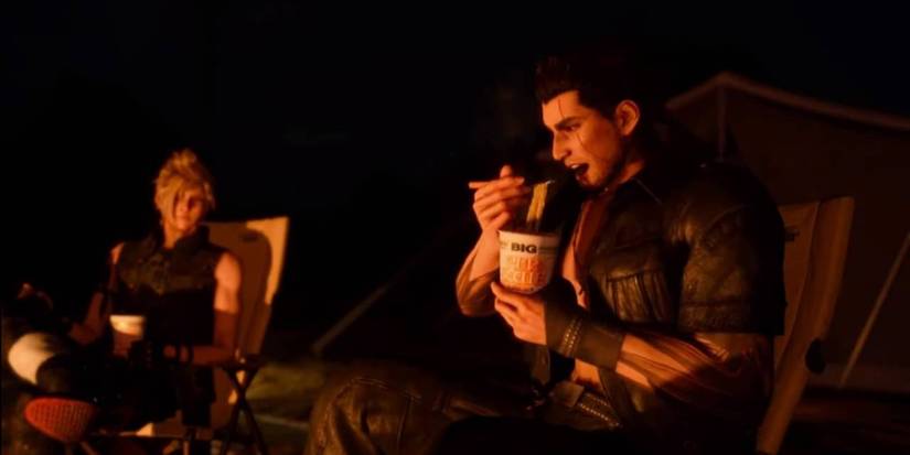 Strange Game Product Placement- FF15 Cup Noodles