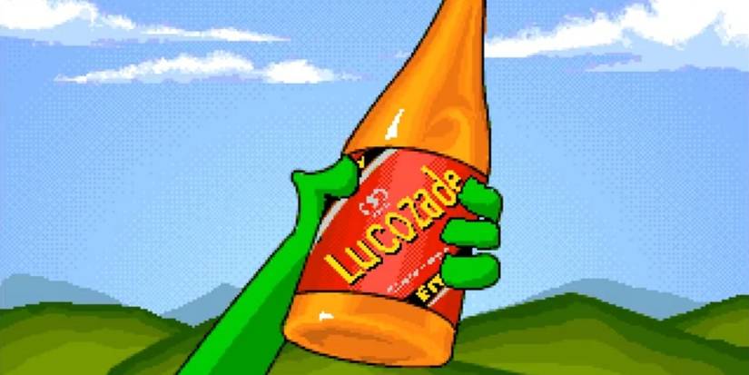 Strange Game Product Placement- Superfrog Lucozade