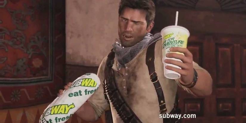 Strange Game Product Placement- Uncharted 3 Subway