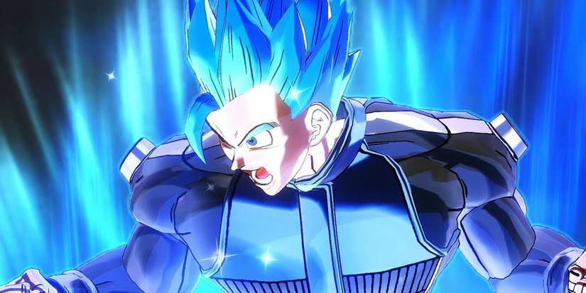 Super Saiyan Blue powering up