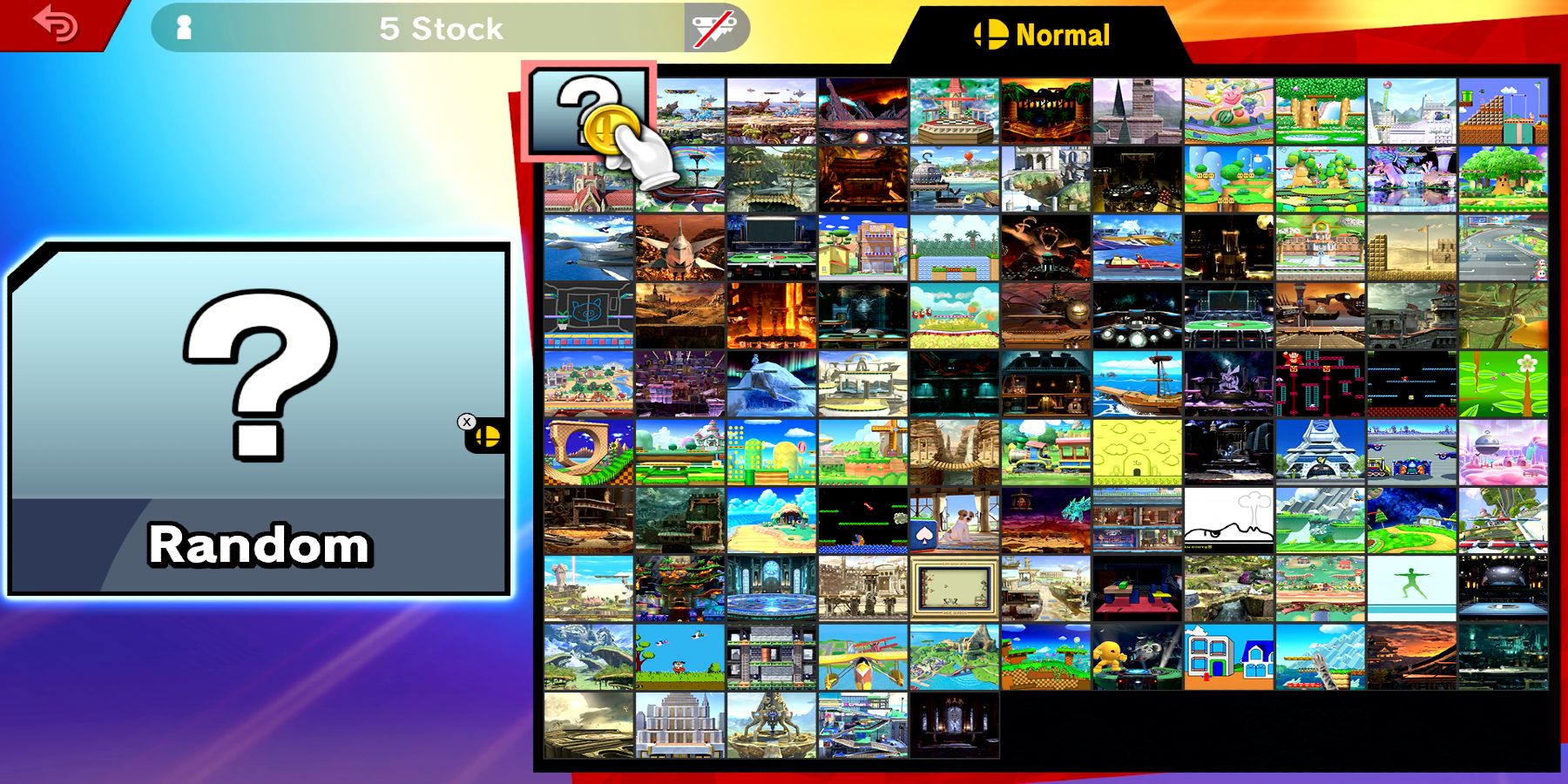 Super Smash Bros Ultimate Stage Select