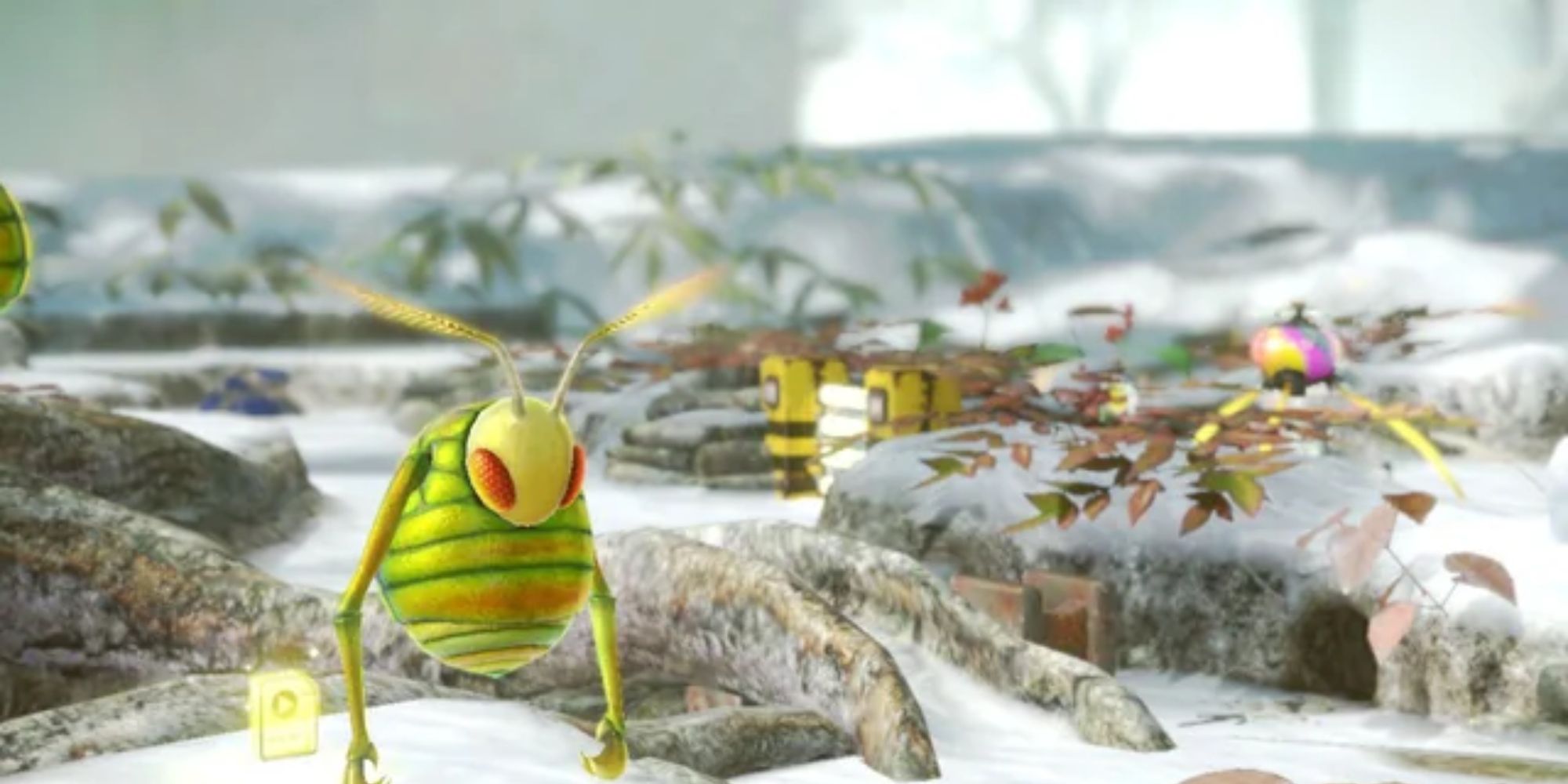 An image of a Swooping Snitchbug from Pikmin, a large flying bug-like enemy.