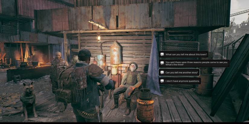 A player talking to Mudtooth in Remnant 2