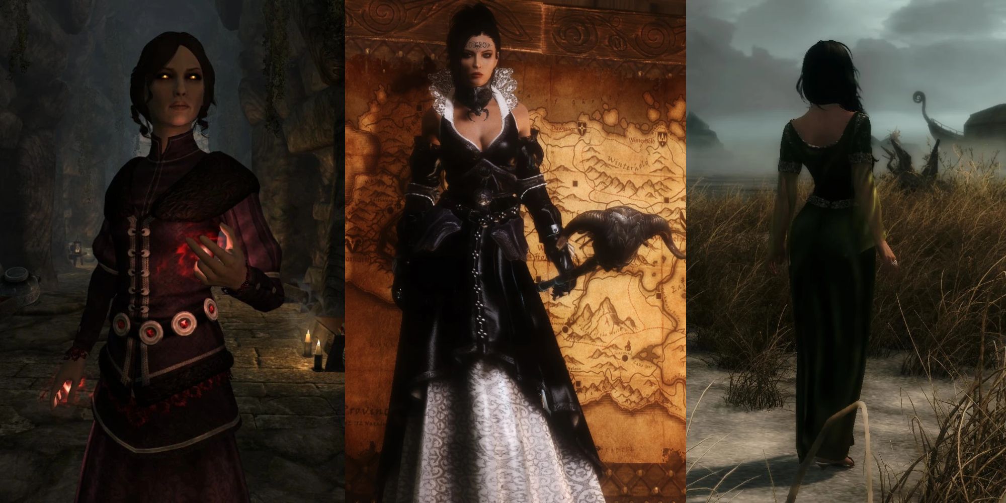 TES V - Skyrim Mods: The Witcher 2 - Eilhart Dress 