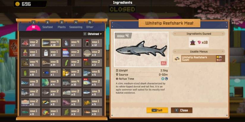 The cargo in Dave the Diver