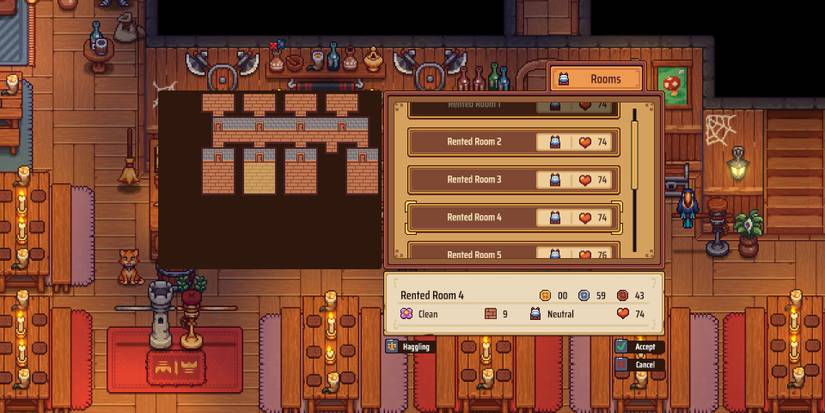 The Haggling option in Travellers Rest