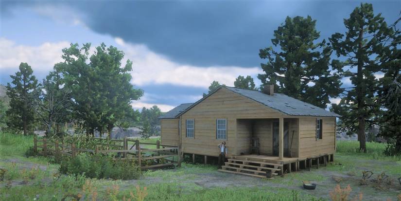 The house being developed at Castor's Ridge in Red Dead Redemption 2